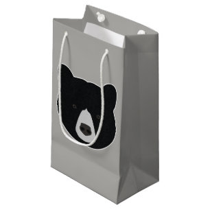Bolsa De Regalo Pequeña Cara del oso negro