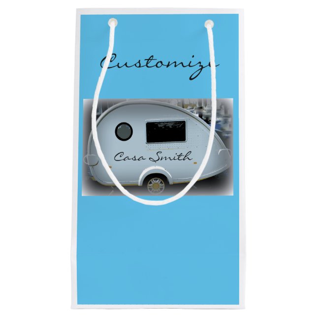 Bolsa De Regalo Pequeña Caravana gitana de lágrimas glamurosa feliz (Anverso)