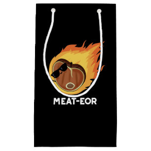 Bolsa De Regalo Pequeña Carne-eor Funny Carne Pun Oscuro BG