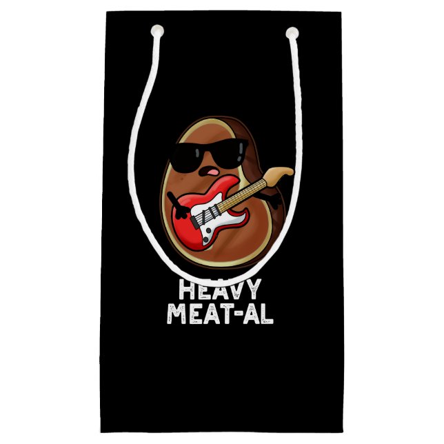 Bolsa De Regalo Pequeña Carne pesada-al Graciosa Carne Pun Oscuro BG (Anverso)