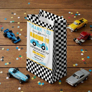 Bolsa De Regalo Pequeña Carrera de Autos Rápidos Fiesta de Cumpleaños núme