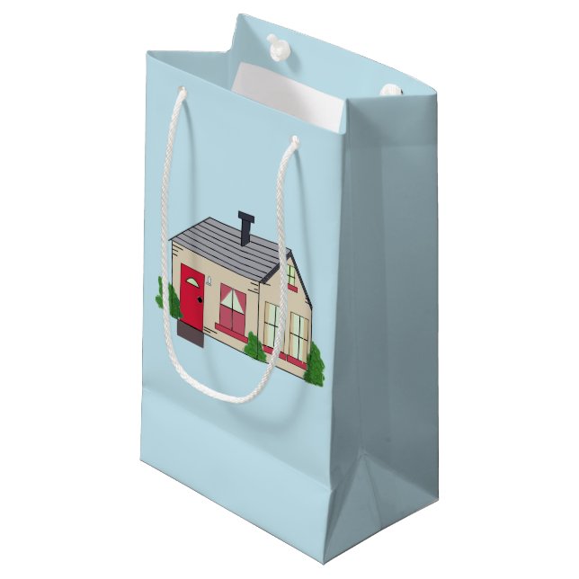 Bolsa De Regalo Pequeña Casa Acogedora (Angulo Anverso)