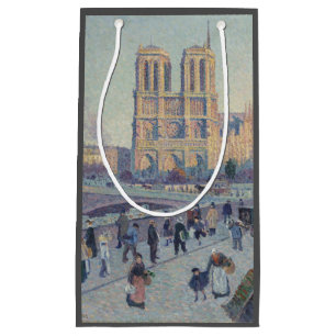 Bolsa De Regalo Pequeña Catedral de Notre Dame de París Pintura clásica de