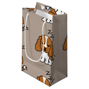 Bolsa De Regalo Pequeña Cavalier King Charles Spaniel Perro Durmiendo ZZZ 