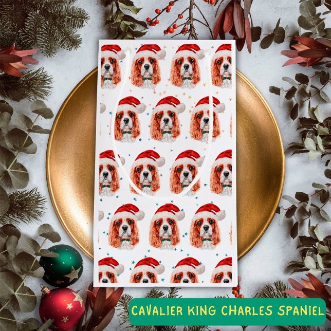 Bolsa De Regalo Pequeña Cavalier King Charles Spaniel Raza de Perro Navida (Subido por el creador)