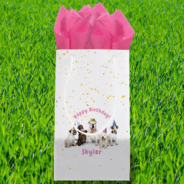 Bolsa De Regalo Pequeña Celebración de Perro de Cumpleaños del mascota | R
