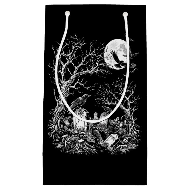 Bolsa De Regalo Pequeña Cementerio de Nevermore (Anverso)