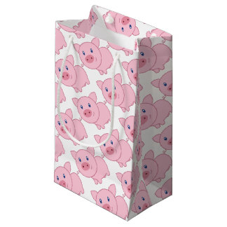 Bolsa De Regalo Pequeña Cerdos rosados