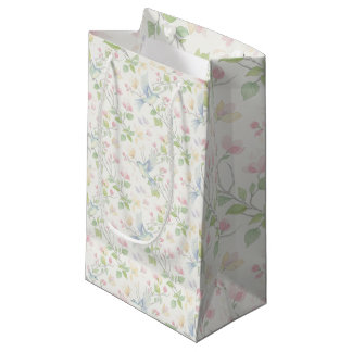 Bolsa De Regalo Pequeña Charming Spring Bird and Floral 