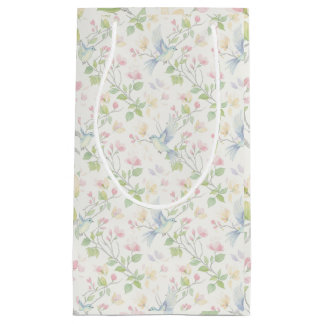 Bolsa De Regalo Pequeña Charming Spring Bird and Floral