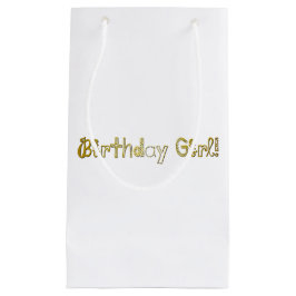 Bolsa De Regalo Pequeña ¡Chica de cumpleaños!