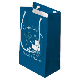 Bolsa De Regalo Pequeña Chihuahua Baby Shower Blue Boy Dog