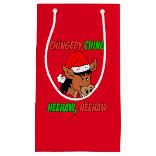 Bolsa De Regalo Pequeña Chingedy Ching Hee Haw Navidades italianos burro