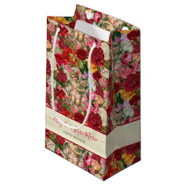 Bolsa De Regalo Pequeña Chintzy Victorian Scrapbook Cherubs