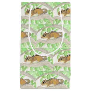 Bolsa De Regalo Pequeña Chipmunk en el árbol de Apple