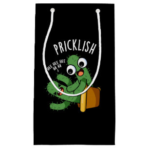 Bolsa De Regalo Pequeña Chistes divertidos de cactus espinoso con fondo os