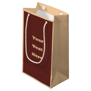 Bolsa De Regalo Pequeña Chocolate Labrador Perro Fur Color sólido marrón