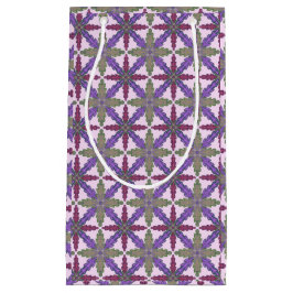 Bolsa De Regalo Pequeña Christmas Poinsettia Stars gift bag small