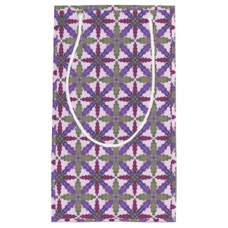 Bolsa De Regalo Pequeña Christmas Poinsettia Stars gift bag small