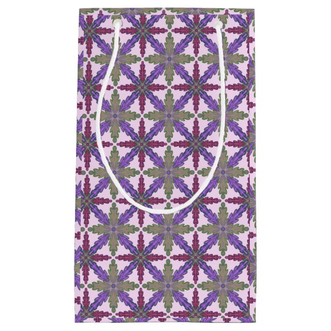 Bolsa De Regalo Pequeña Christmas Poinsettia Stars gift bag small (Anverso)