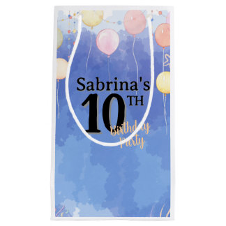 Bolsa De Regalo Pequeña Cielo azul acuarela
