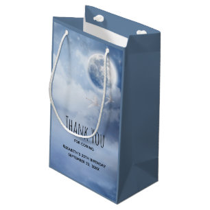 Bolsa De Regalo Pequeña Cielo azul mágico con cisnes voladores gracias