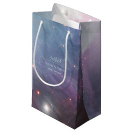 Bolsa De Regalo Pequeña Cielo violeta orgánico estrellas nebulosa de orión