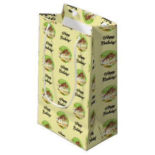 Bolsa De Regalo Pequeña Cierva y cervatillo amarillos