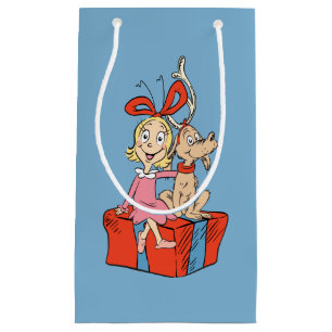 Bolsa De Regalo Pequeña Cindy Lou Who y Max en un regalo