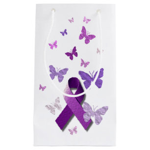 Bolsa De Regalo Pequeña Cinta púrpura de la conciencia