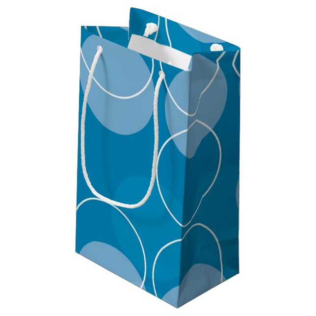 Bolsa De Regalo Pequeña Círculos retros (Angulo reverso)