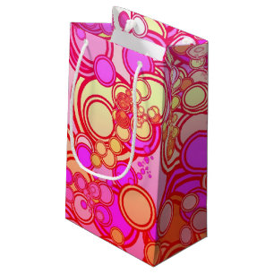 Bolsa De Regalo Pequeña Círculos retros