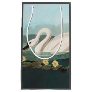 Bolsa De Regalo Pequeña cisnes de agua blanca de cisne audubon