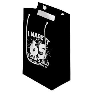 Bolsa De Regalo Pequeña Cita de cumpleaños número 65 graciosa Sarcástica d