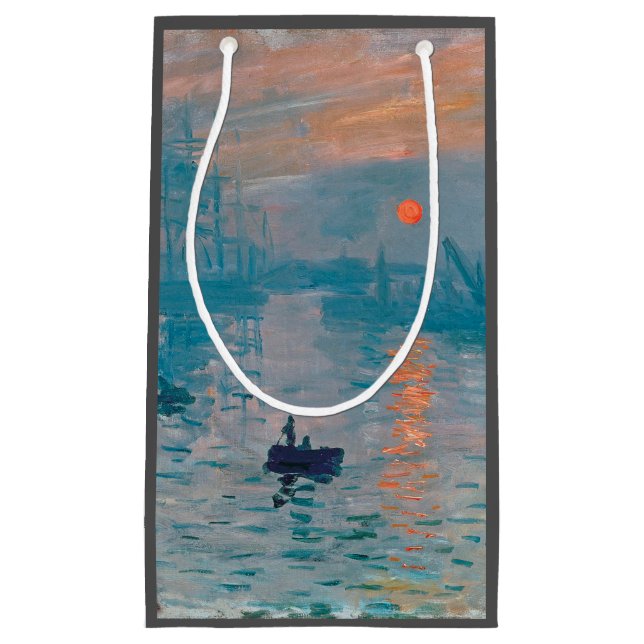 Bolsa De Regalo Pequeña Claude Monet Impression Sunrise French (Anverso)