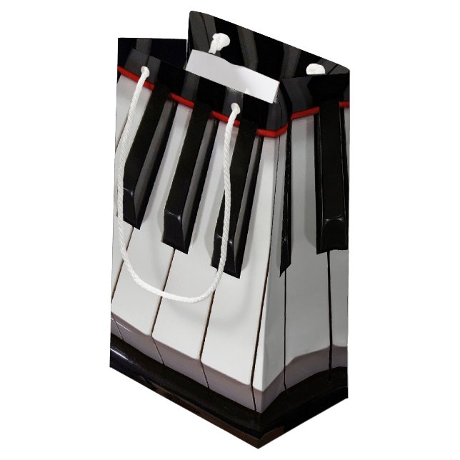 Bolsa De Regalo Pequeña Claves de piano (Angulo reverso)