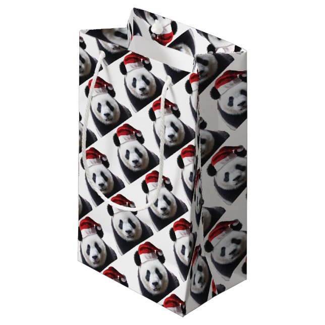 Bolsa De Regalo Pequeña Clipped-Panda-Santa-2 (Angulo Anverso)