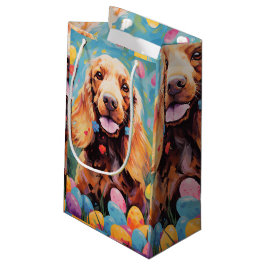 Bolsa De Regalo Pequeña Cocker Spaniel Feliz Pascua