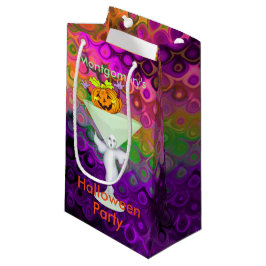 Bolsa De Regalo Pequeña Cóctel dañoso de Halloween de la calabaza