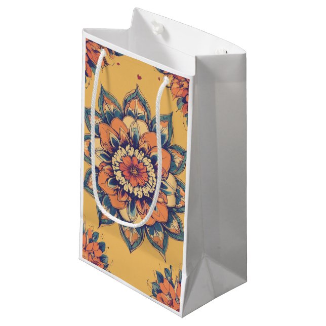 Bolsa De Regalo Pequeña Colección de bolsitas de regalo floral (Angulo Anverso)