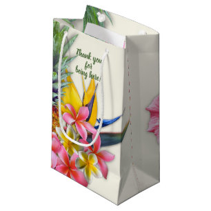 Bolsa De Regalo Pequeña Colección hawaiana Personalizado de las flores de 