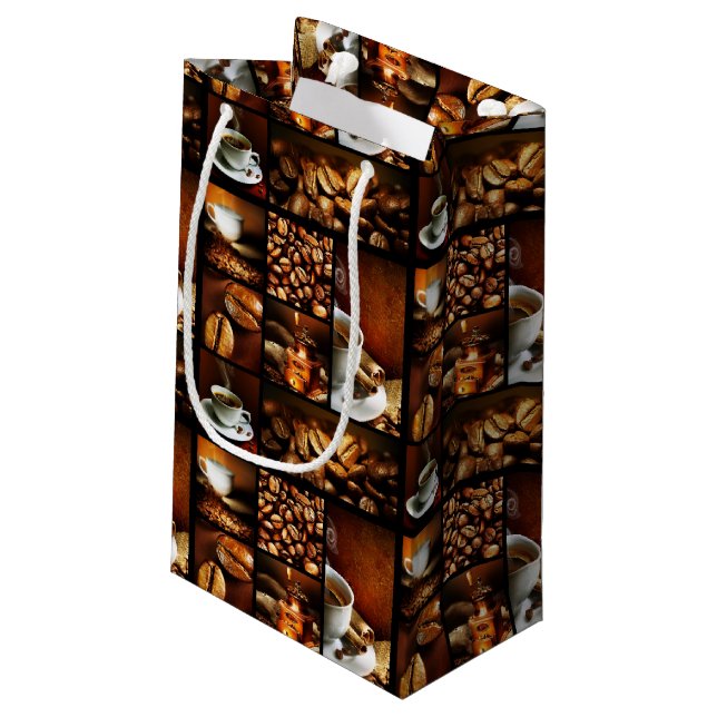 Bolsa De Regalo Pequeña Collage 2 del café (Angulo reverso)