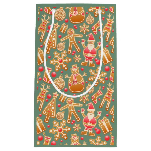 Bolsa De Regalo Pequeña Collage de navidades (Anverso)