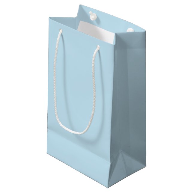 Bolsa De Regalo Pequeña Color claro sólido azul claro (Angulo Anverso)