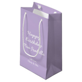 Bolsa De Regalo Pequeña Color de tendencia Personalizado violeta suave bol