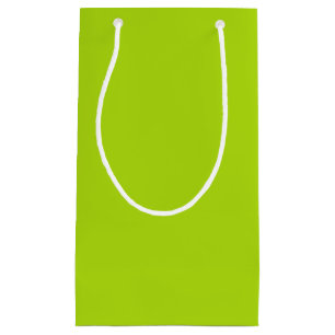 Bolsa De Regalo Pequeña Color Verde Lima Sólido