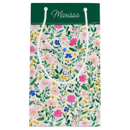 Bolsa De Regalo Pequeña Colorful Floral Personalized 