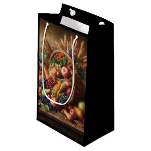 Bolsa De Regalo Pequeña Colorido/Acción de Gracias/Cornucopia/Caída