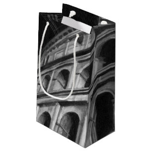 Bolsa De Regalo Pequeña Colosseum romano con los dibujos arquitectónicos