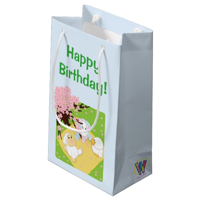 Bolsa De Regalo Pequeña Comida campestre de la celebración de la primavera (Angulo reverso)